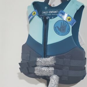Body Glove Child Life Vest in Light Blue and Dark Gray